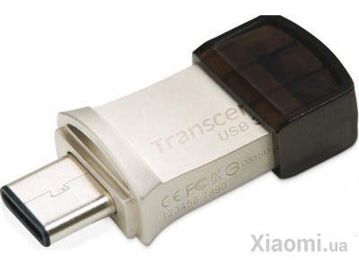 Флеш-накопитель Xiaomi Transcend JetFlash 890 32GB USB 3.1 / Type-C Silver (TS32GJF890S)