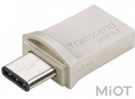 Флеш-накопичувач Xiaomi Transcend JetFlash 890 32GB USB 3.1 / Type-C Silver (TS32GJF890S)