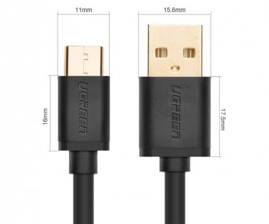 Кабель Xiaomi KingMi Ugreen Cable 0.25m Black (US141B)