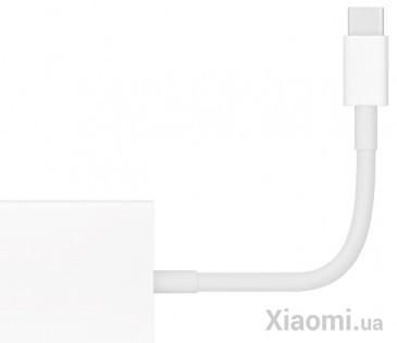 Адаптер Xiaomi Mi USB-C/USB-A*2/Mini Display Port White ZJQ02TM