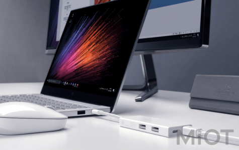Адаптер Xiaomi Mi USB-C/USB-A*2/Mini Display Port White (ZJQ02TM)