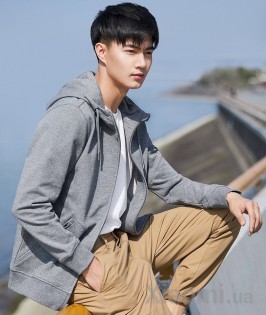 Толстовка Xiaomi Uleemark Men's Hooded Zipper Cardigan Grey M size 118126010