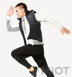 Пуховий жилет Xiaomi Uleemark short sleeves down jacket L Black 117304004
