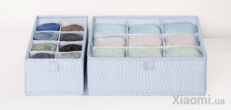 Ящик для хранения нижнего белья Xiaomi Nature Household Element Blue 2 set