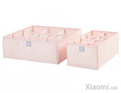 Ящик для хранения нижнего белья Xiaomi Nature Household Element Pink 2 set