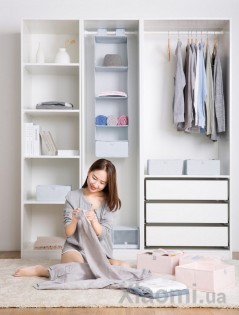 Ящик для хранения нижнего белья Xiaomi Nature Household Element Pink 6 set