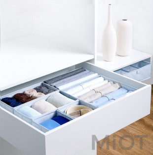 Ящики для зберігання нижньої білизни Xiaomi Nature Household Element Blue 6 set