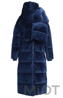Пуховик Xiaomi 10:07 Velvet long goose down jacket Dark Blue