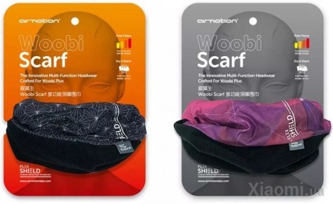 Набор маска для очистки воздуха Woobi Plus Black + Woobi Scarf Grey