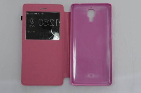 Чохол книжка до смартфонів Xiaomi Mi4 Pink NH-XM-3