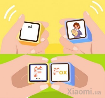 Детские умные кубики Xiaomi Xiao mu Wooden Smart body building blocks MU-1