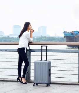 Чемодан Xiaomi Runmi 90 Ninetygo PC Aluminum Frame Luggage 20'' Grey (6970055340311)