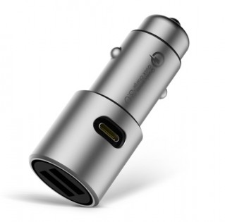 Автомобильное зарядное устройство Xiaomi Car Quick Charger 3.0 Silver (CZCDQ02ZM)