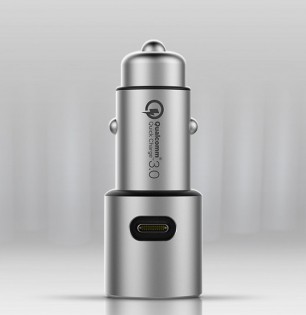 Автомобільний зарядний пристрій Xiaomi Car Quick Charger 3.0 Silver (CZCDQ02ZM)