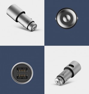 Автомобільний зарядний пристрій Xiaomi Car Quick Charger 3.0 Silver (CZCDQ02ZM)