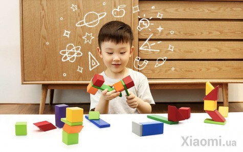Деревянный  конструктор Xiaomi Mitu Magnetic Building Blocks