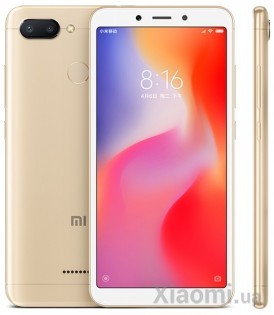 Смартфон Xiaomi Redmi 6 3/32Gb Gold EU/CE