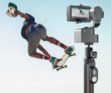 Экшн камера Xiaomi YI 4K Night Black + Xiaomi YI Handheld Gimbal (P28751)