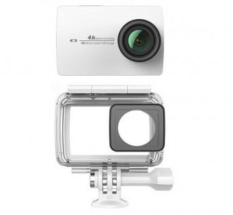 Экшн-камера Xiaomi YI 4K Pearl White International Edition + Waterproof box (Р28384)