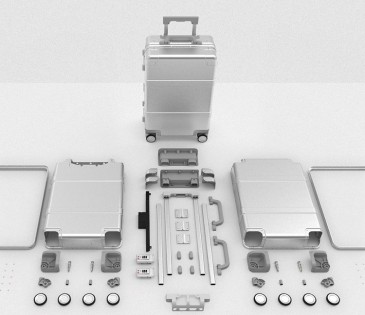 Чемодан Xiaomi Runmi 90 Ninetygo Metal Suitcase 20" Silver (6970055340304)
