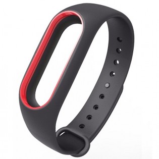 Ремінець до браслета Xiaomi Mi Band 2 Black/Red