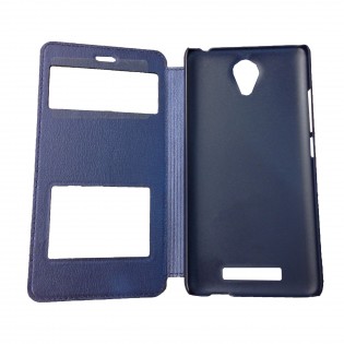 Чехол книжка c окошком для смартфонов Redmi Note 2 Dark Blue Лицензия