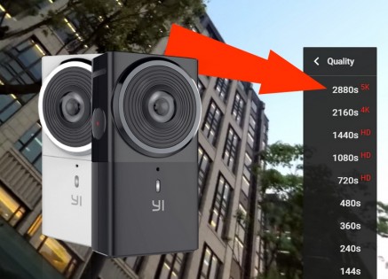Панорамная камера Xiaomi YI 360 VR Camera International Edition Black