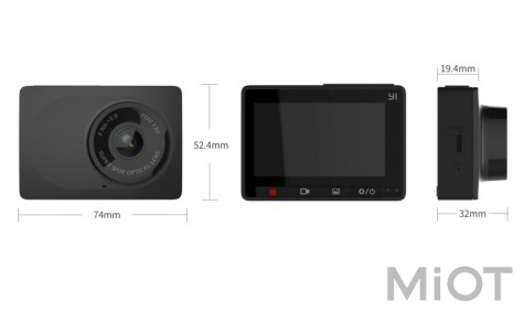 Відеореєстратор Xiaomi YI Compact Dash Camera Black YCS1.A17