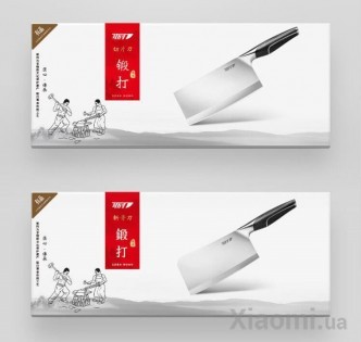 Набор кованых ножей Xiaomi Yi wu yi shi Liren forged slicing and cutting knife 2 pcs LR-159