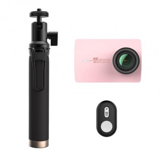 Экшн-камера Xiaomi YI 4K Rose Gold Travel International Edition + Remote control button