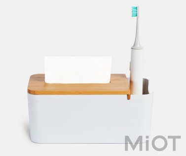 Настільний бамбуковий органайзер Xiaomi ZEN’s Bamboo Fiber Tissue Box White