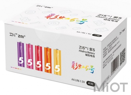 Батарейки Xiaomi ZMI Rainbow AA batteries 40pcs AA540 (3059780)