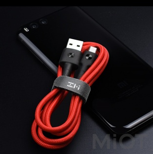 Кабель Xiaomi ZMi AL411 USB - Type-C Red (Kevlar) (30 см)
