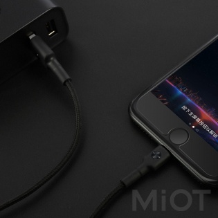 Кабель Xiaomi ZMi AL803 USB - Lighting Kevlar Black 1 м