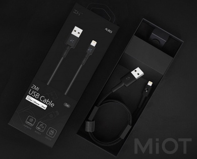 Кабель Xiaomi ZMi AL803 USB - Lighting Kevlar Black 1 м