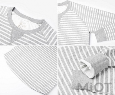 Піжама чоловіча Xiaomi ZaxArt Knitted Striped Grey size L