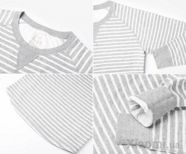 Пижама мужская Xiaomi ZaxArt Knitted Striped Grey size L