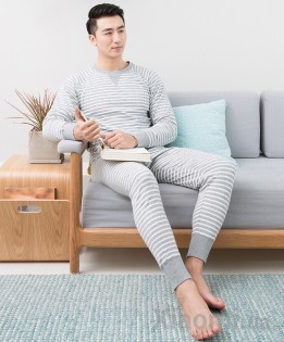 Пижама мужская Xiaomi ZaxArt Knitted Striped Grey size L