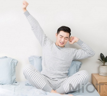 Піжама чоловіча Xiaomi ZaxArt Knitted Striped Grey size L