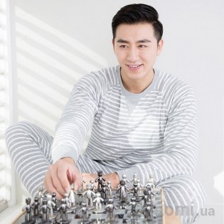 Пижама мужская Xiaomi ZaxArt Knitted Striped Grey size L