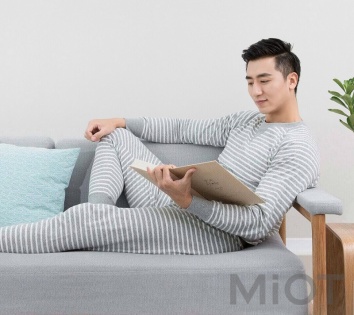 Піжама чоловіча Xiaomi ZaxArt Knitted Striped Grey size L