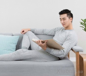Пижама мужская Xiaomi ZaxArt Knitted Striped Grey size L