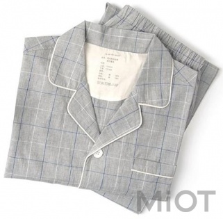 Піжама чоловіча Xiaomi ZaxArt Plaid Cotton Grey size L