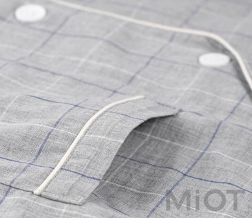 Піжама чоловіча Xiaomi ZaxArt Plaid Cotton Grey size L