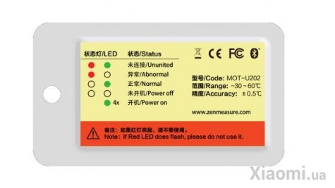 Датчик температуры Xiaomi ZenMeasure Wireless Temperature Tag (MOT-U202)