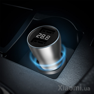Автомобильное зарядное устройство Xiaomi ZMi Car Charger with Display Silver AP621