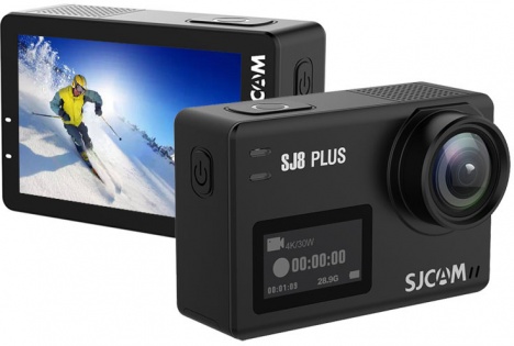 Action Camera SJCAM SJ8 Plus с разрешением Native 4K и полной комплектацией (Черный)