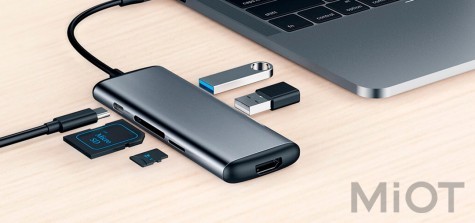 Адаптер USB-C to HDMI Xiaomi HAGiBiS Grey UC39-PDMI