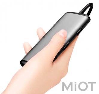 Адаптер USB-C to HDMI Xiaomi HAGiBiS Grey UC39-PDMI