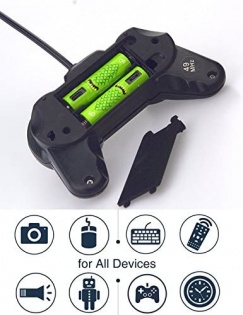 Аккумуляторные батарейки АА 1300Mah 1.5V с зарядкой Micro USB (Фиолетовый)